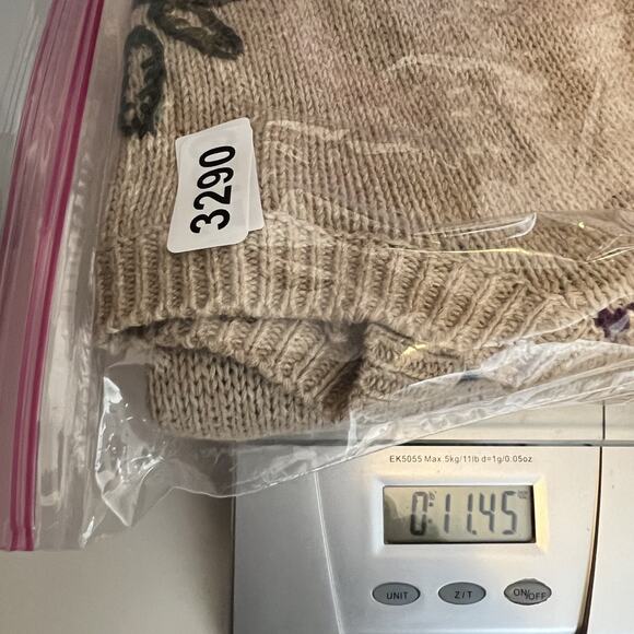 VTG Patchwork Knit Vest Womens Medium Hand Embroidered Grannycore Y2K Teacher - Picture 10 of 10